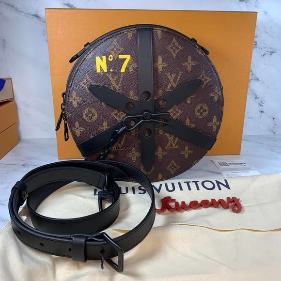 Louis Vuitton Other - Louis Vuitton Wheel box bag Virgil Abloh N°7 Monogram LV round SS22 Rare No 7